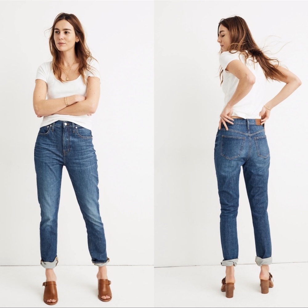 Madewell The High Rise Slim Boyfriend Jeans 25